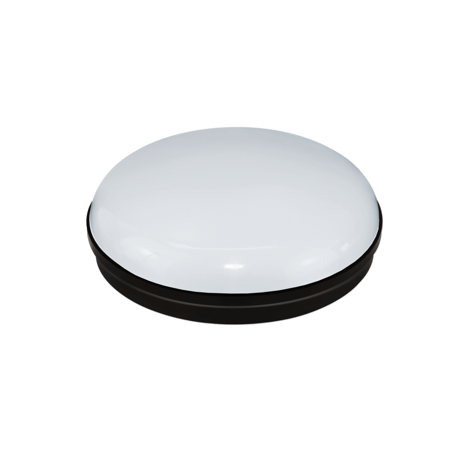 Luminária LED Arandela Redonda Bivolt Preta