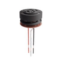 Base de empotrar con 3 hilos y aro metálico para relé fotoeléctrico.