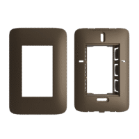 Conjunto 4×2 01 Placa 3 3 Modulos Suporte Bronze