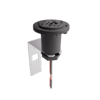 Base giratoria de 360° con soporte metálico para relé fotoeléctrico