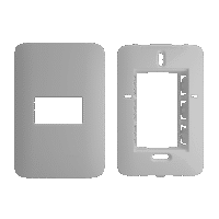Conjunto Placa 4x2 para 01 Módulo 1/3 + Suporte