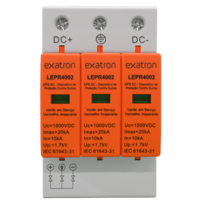 Dispositivo de proteção contra surtos - DPS 3P 20KA