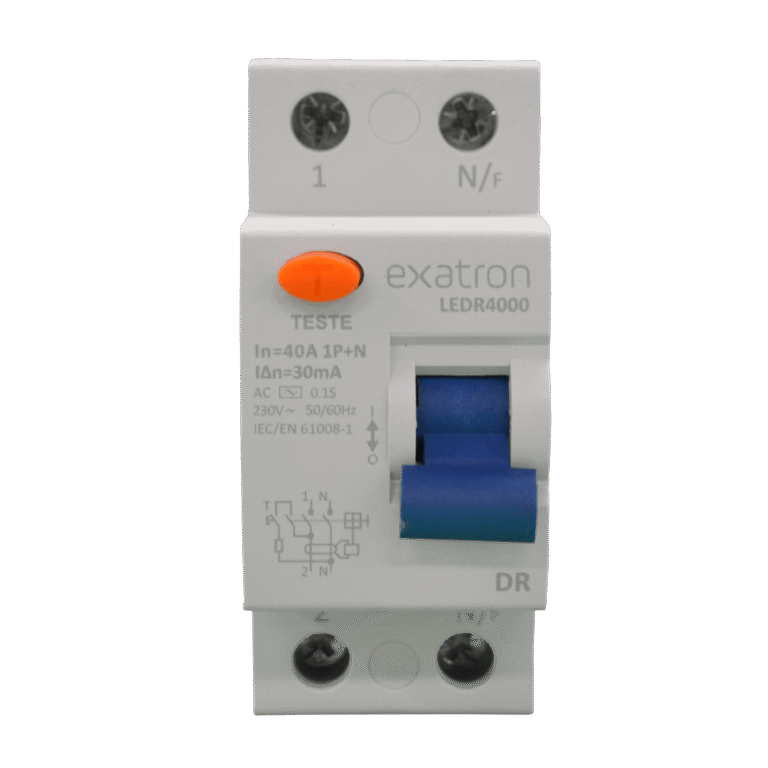Dispositivo de proteção interruptor diferencial residual 2P 40A/30mA
