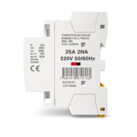 Contactor de circuito de control modular, 2 polos, 2 NA, 25 A, 220 V