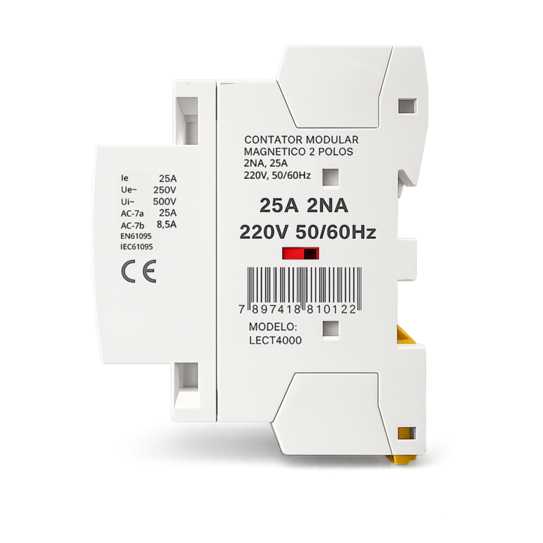 Modular Control Circuit Contactor, 2 Poles, 2NO, 25A, 220V