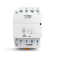 Contator Circuitos de Comando Modular 4 Polos, 4NA, 40A, 220V