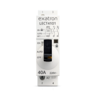 Contator Circuitos de Comando Modular com chave 2 Polos, 2NA, 40A, 220V
